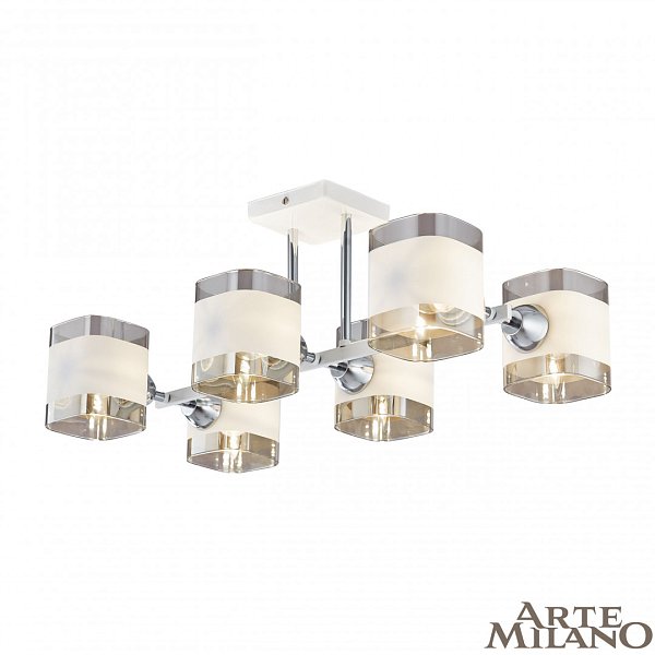 Люстра с плафонами 329809/6 WH+CR Arte Milano