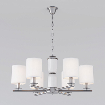 Подвесная люстра Eurosvet 60146/6 никель