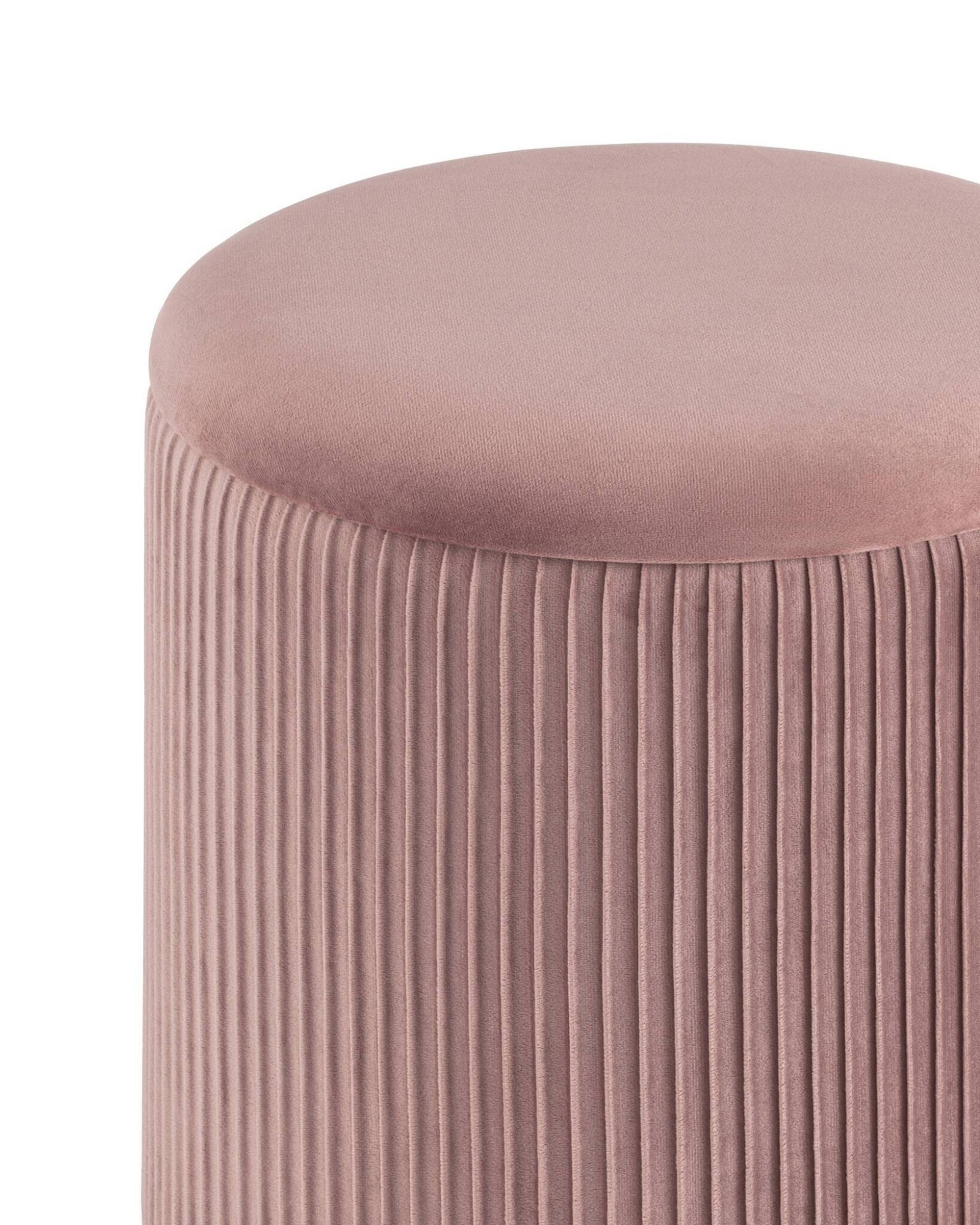 Пуф Шарлотта с ящиком велюр розовый Stool Group