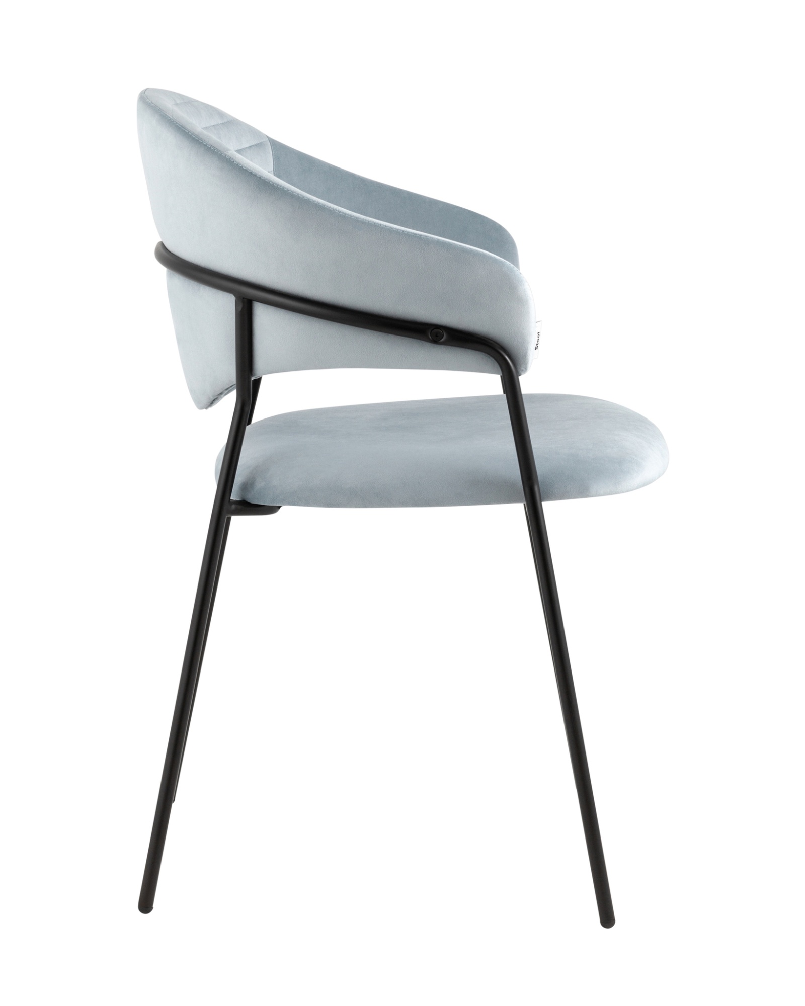 Стул Алексис велюр пыльно-голубой Stool Group