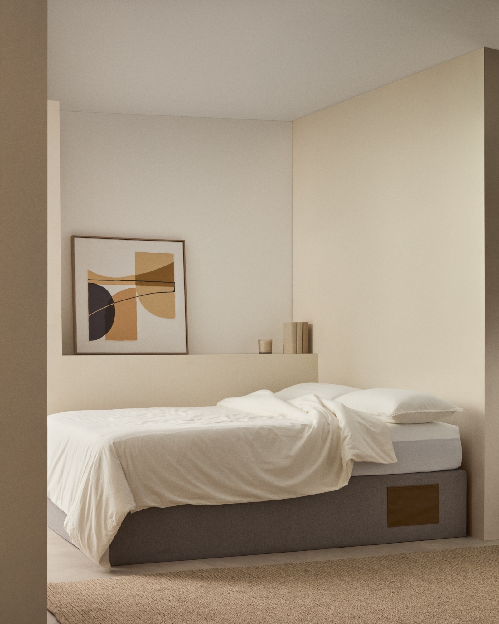 Кровать Matters c ящиком для хранения 180x200 серая La Forma (ex Julia Grup)