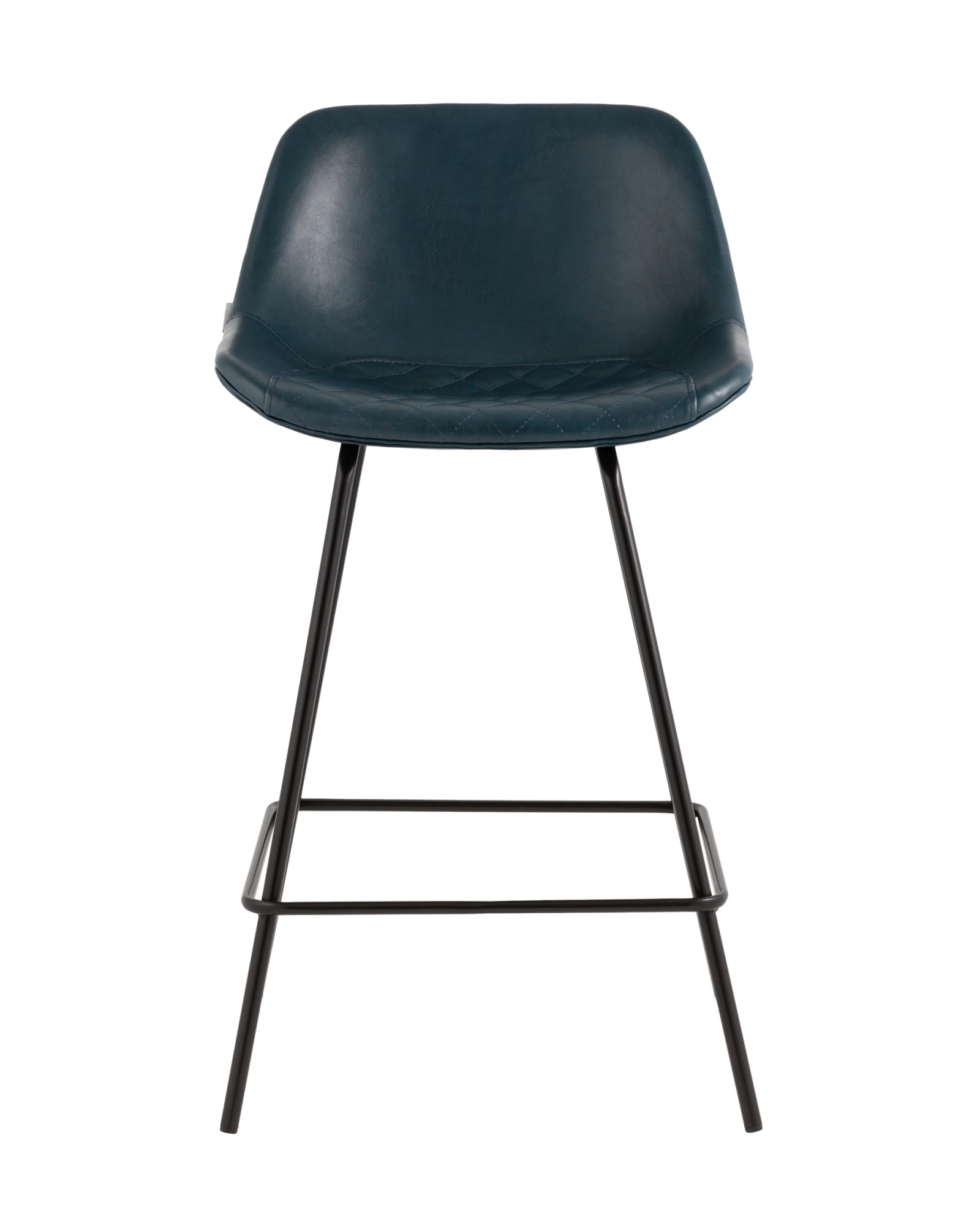 Стул полубарный Деймон экокожа тёмно-синий Stool Group