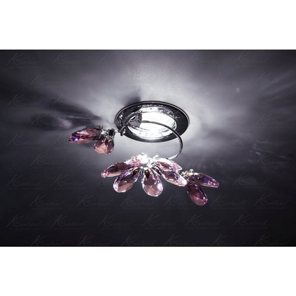 Встраиваемый светильник Kantarel Flourish CD 024.2.2/5 violet