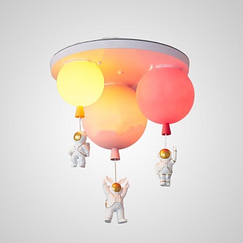 Потолочный светильник MERCURY MORE L3 Yellow Light Pink Pink by ImperiumLoft