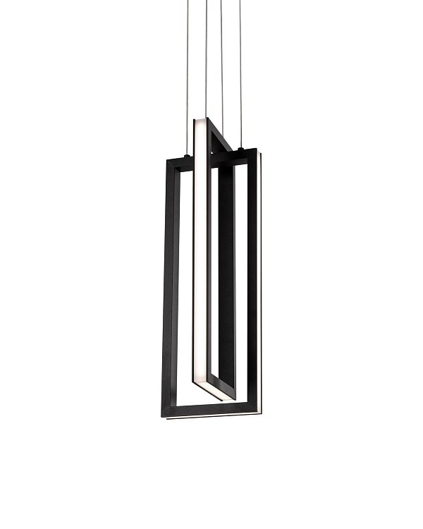Чёрный светодиодный подвес Ульрих Louvre Home LHLPN070723XNP