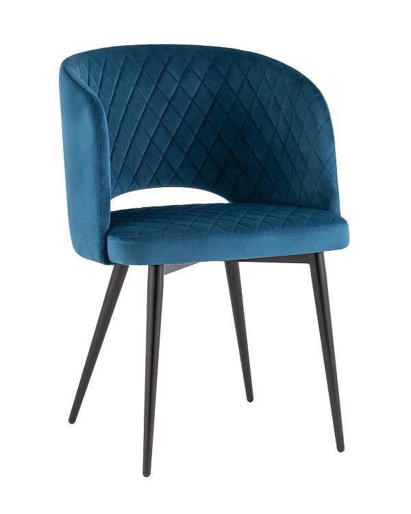 Стул-кресло Дарелл велюр синий Stool Group