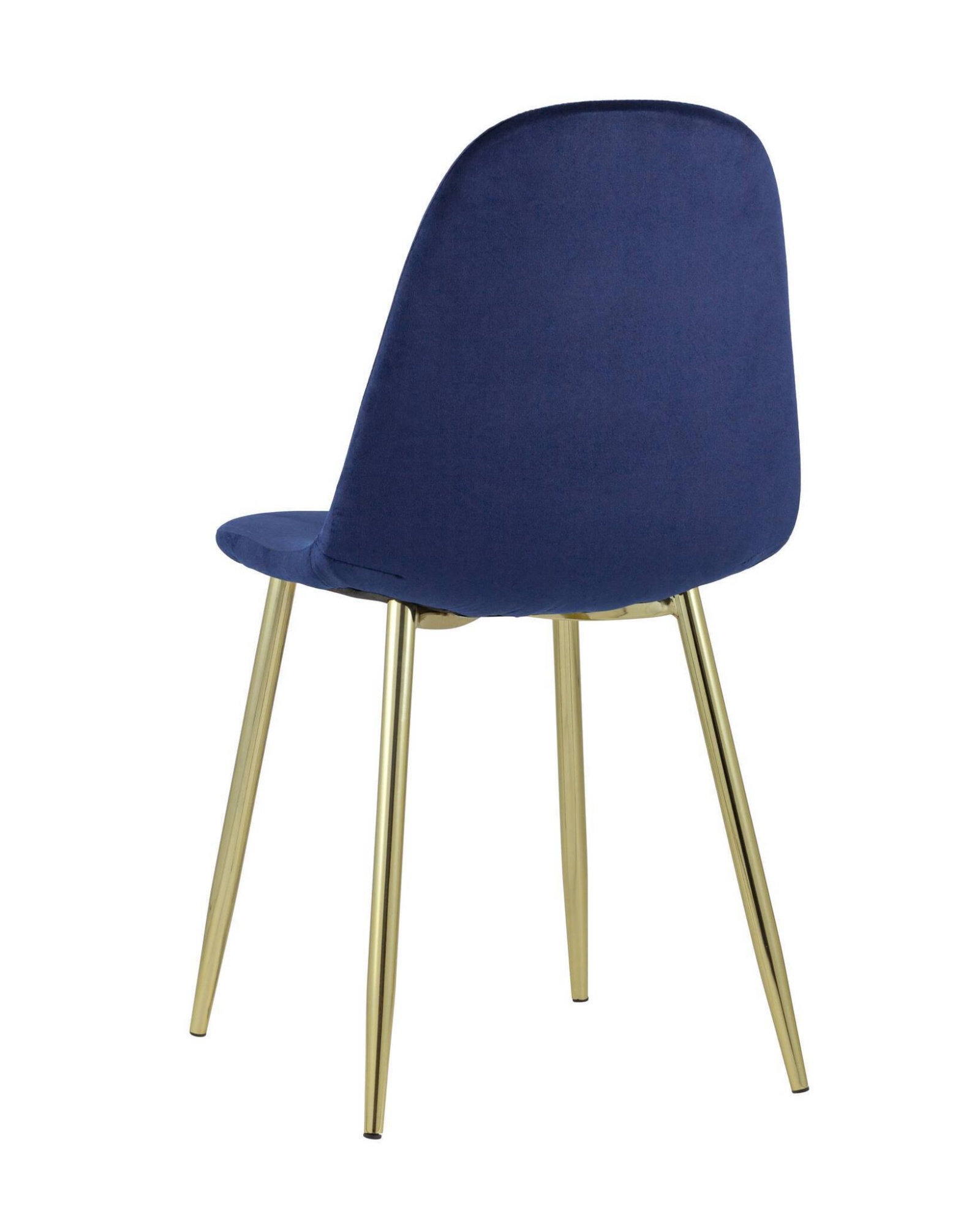 Стул Валенсия велюр синий золотые ножки Stool Group