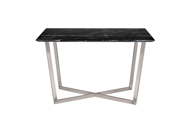 Стол обеденный прямоугольный черный (искусственный мрамор) Garda Decor 33FS-DT19F335-BS