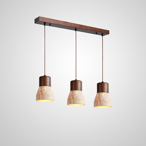 Подвесной светильник MELIUS TRIO A Dark brown Планка by ImperiumLoft