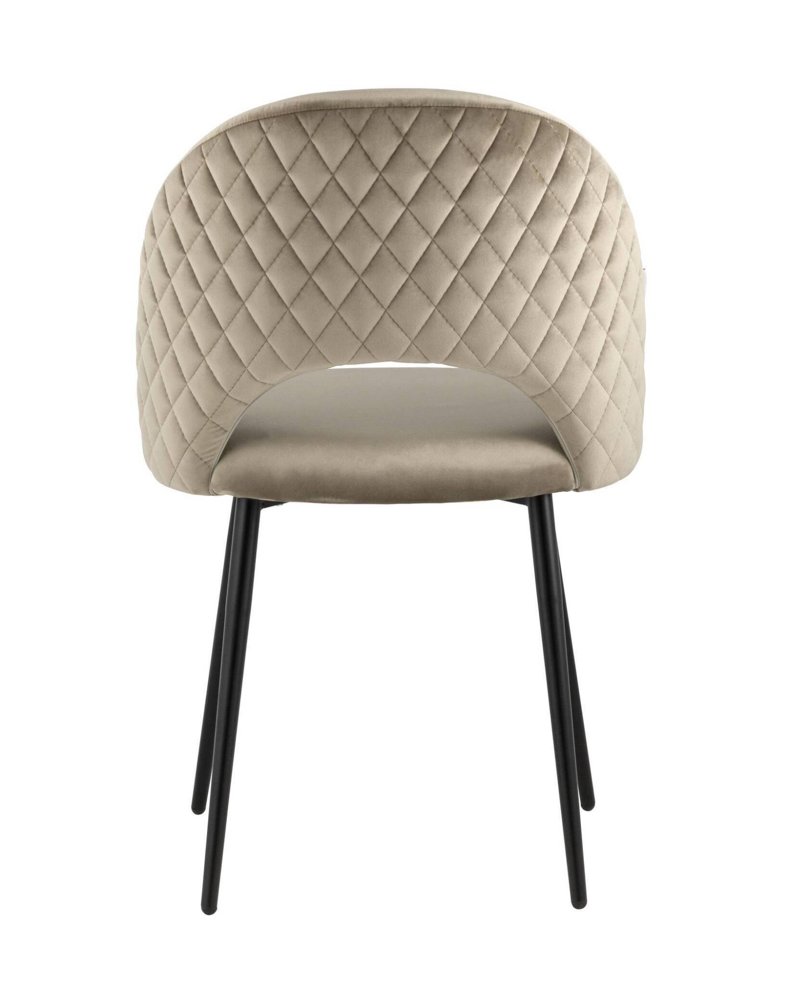 Стул Меган велюр с ромбами капучино Stool Group