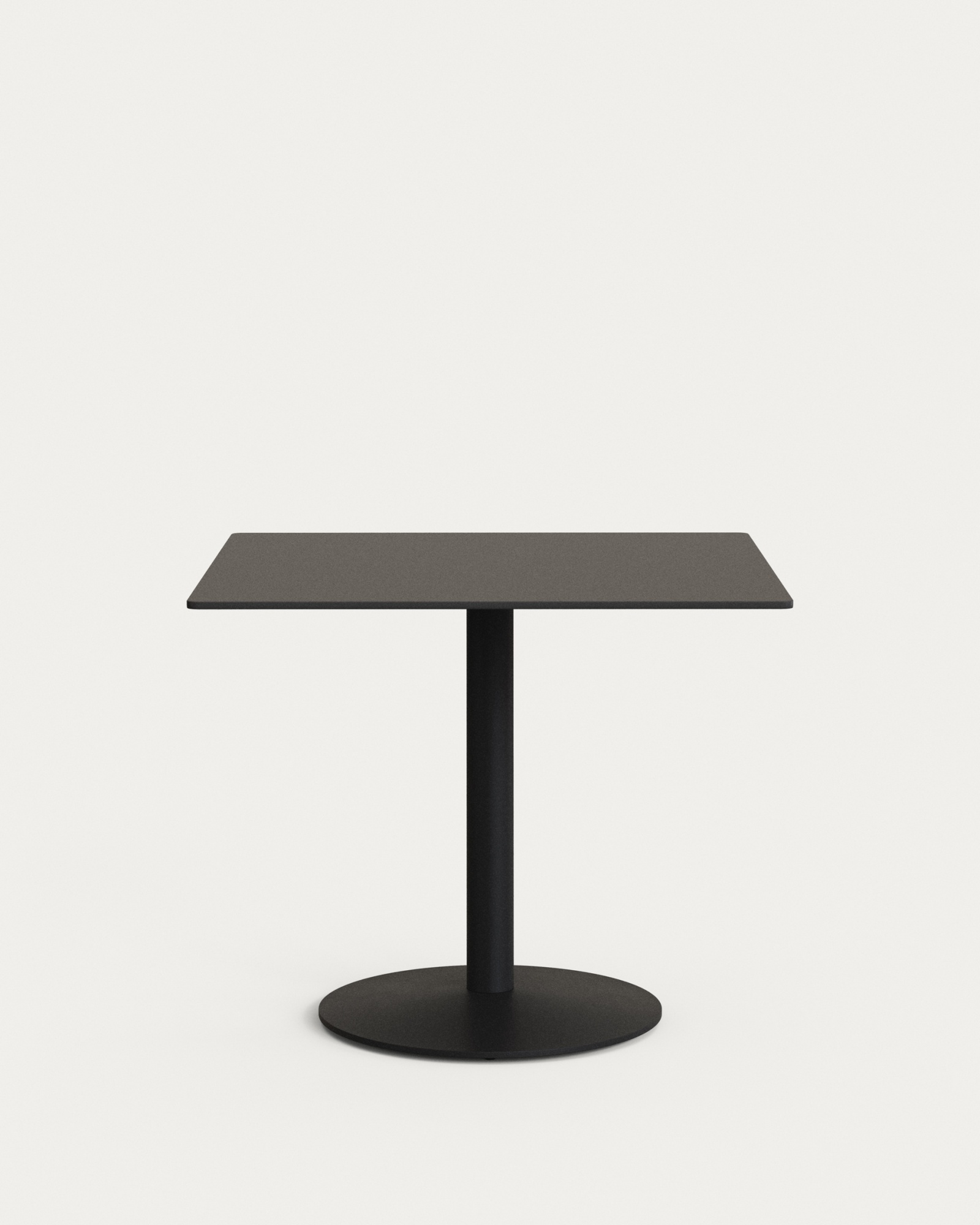 Esilda Садовый стол черного цвета с черной металлической ножкой La Forma (ex Julia Grup)