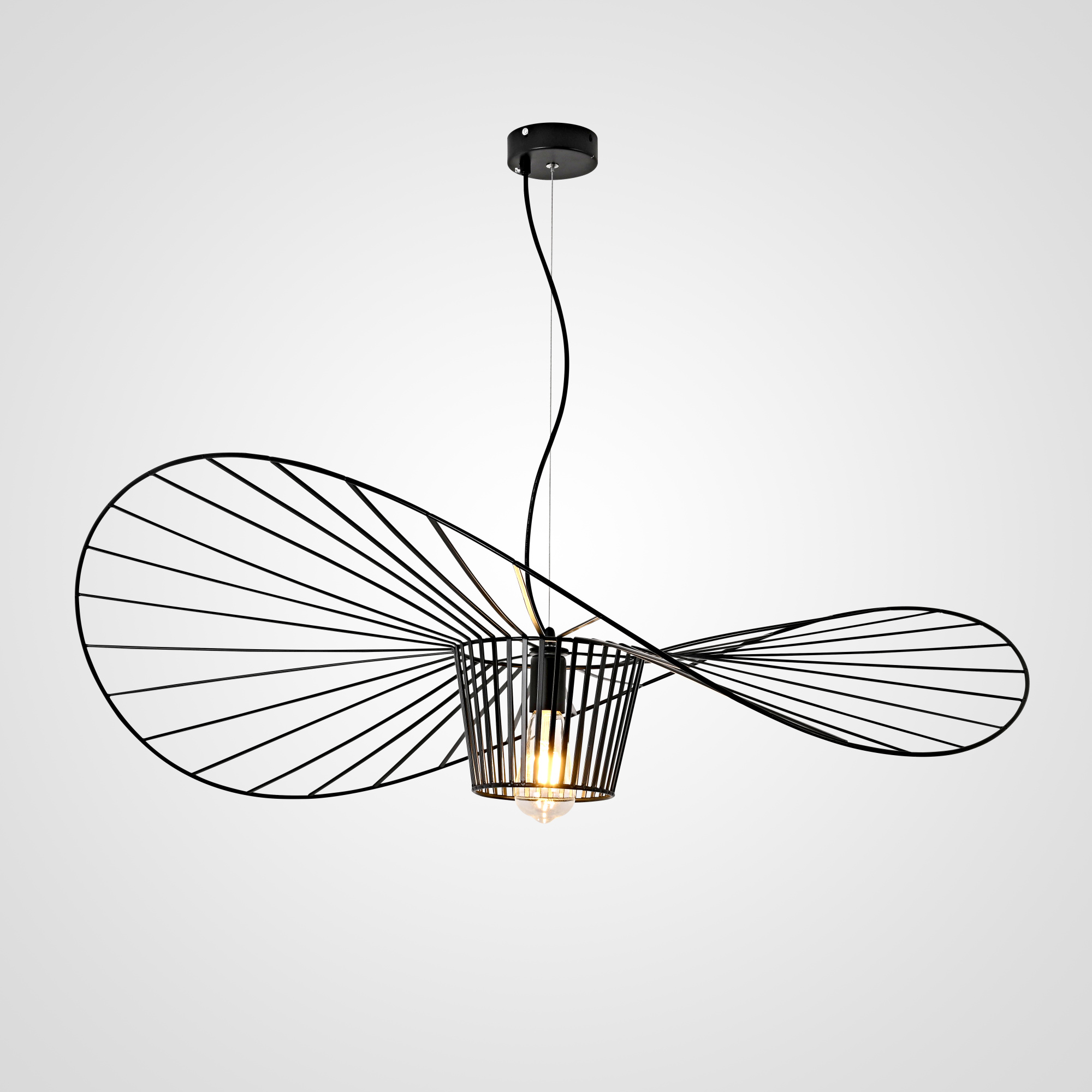 Подвесной светильник HAT D100 Black by ImperiumLoft