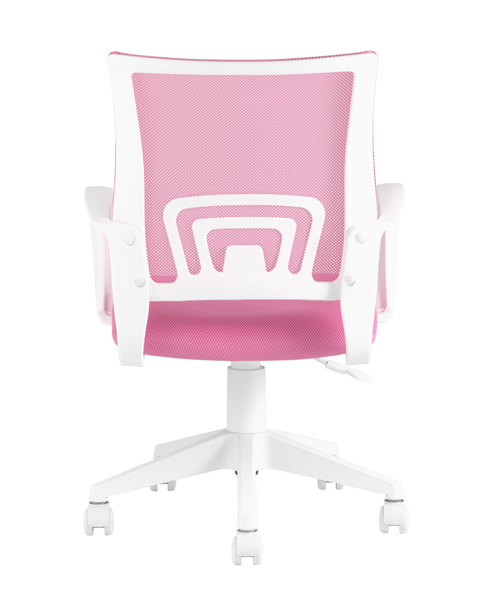 Кресло офисное TopChairs ST-BASIC-W розовый крестовина пластик белый Stool Group