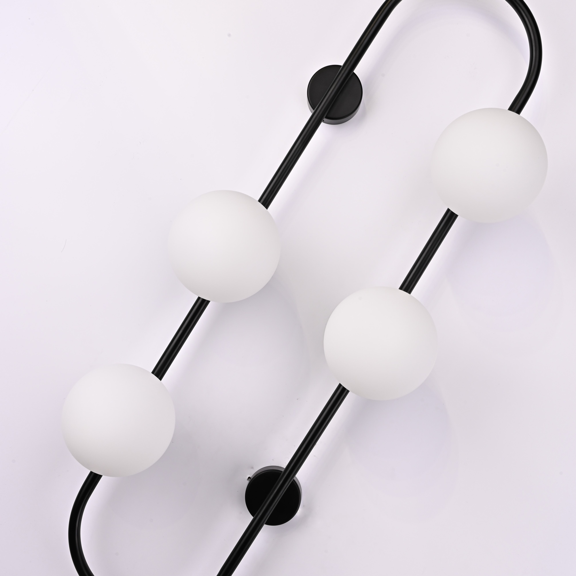 Настенное Бра Hoop Wall H77 Black By Imperiumloft