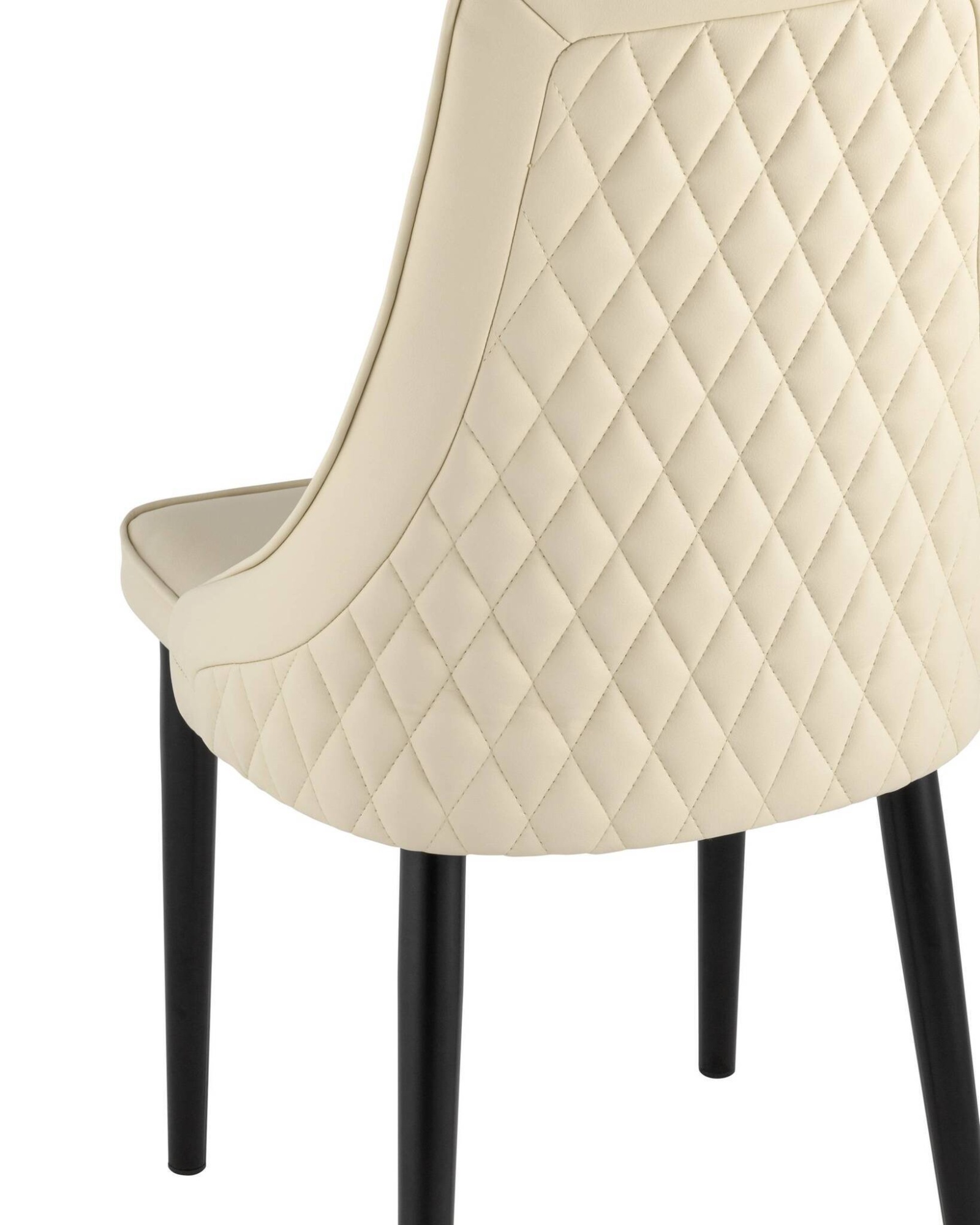 Стул Луис экокожа кремовый черные ножки Stool Group