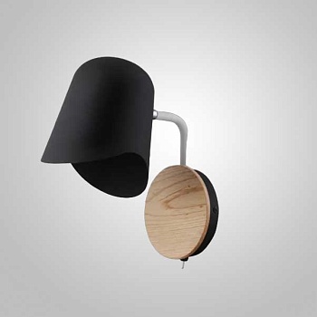 Настенный светильник  NOTCH WALL Black by ImperiumLoft