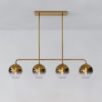Реечный, рядный светильник CLOVE Brass Amber by ImperiumLoft