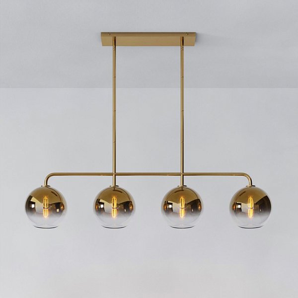 Реечный, рядный светильник CLOVE Brass Amber by ImperiumLoft