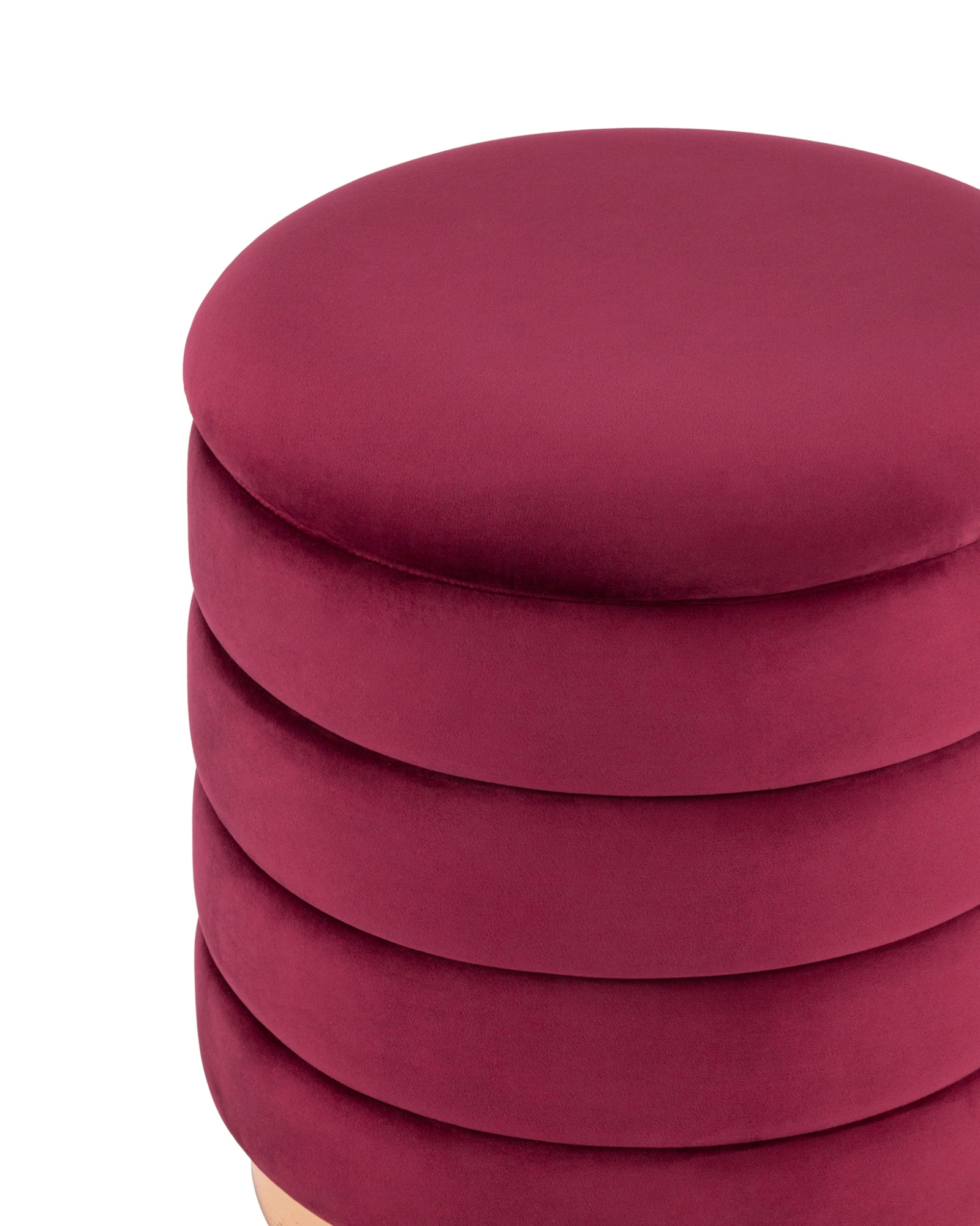 Пуф Франсис с ящиком велюр винный Stool Group