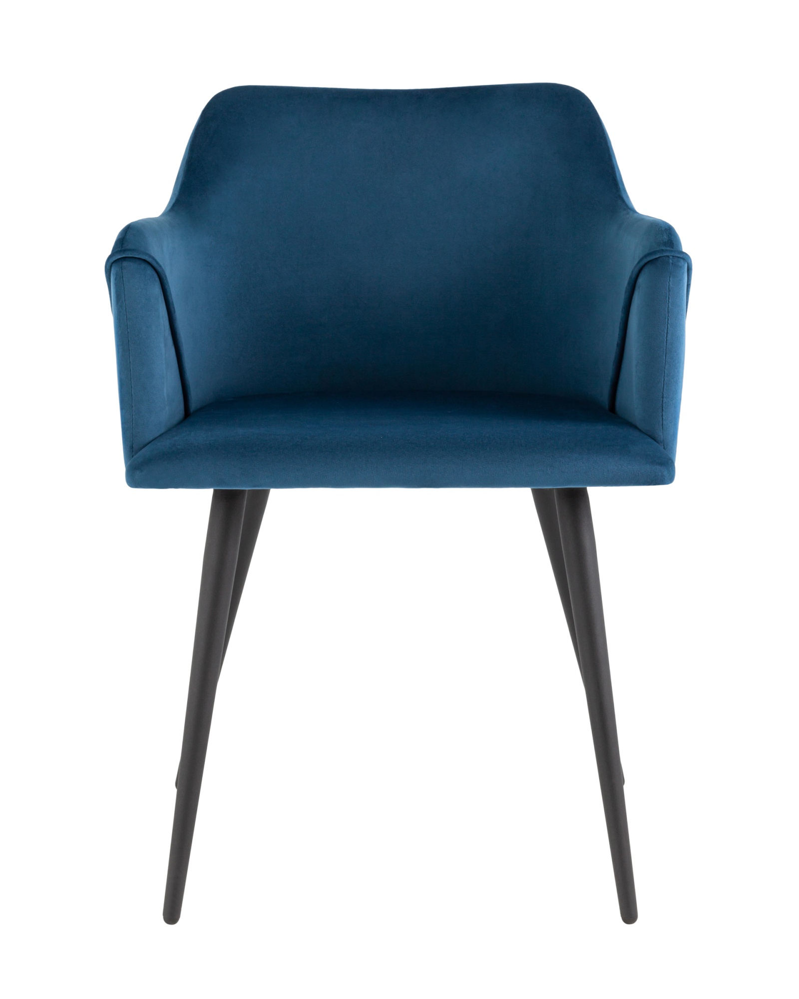 Стул с подлокотниками Джоэл велюр синий Stool Group