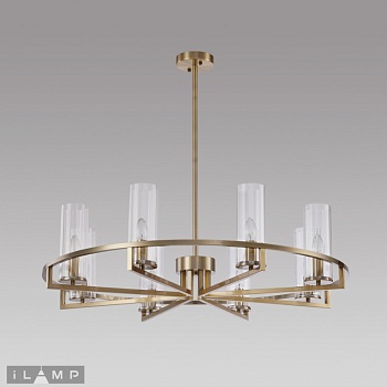 Люстра на штанге iLamp 6806-8 QGD