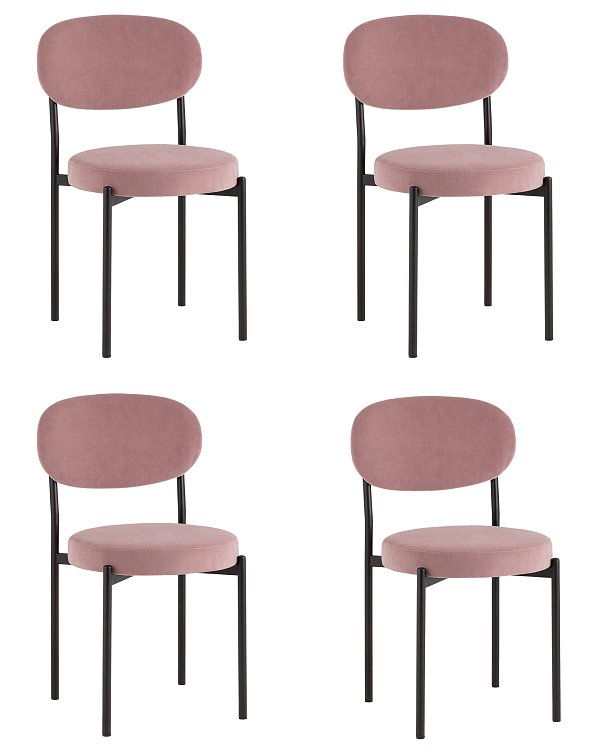 Стул Бриф SN велюр пыльно-розовый, 4шт./уп. Stool Group