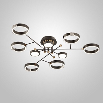 Потолочная люстра SELLIF CH L9 Black by ImperiumLoft