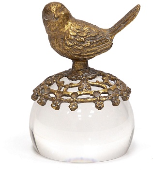 Фигурка Птичка на шаре Glasar 57-066