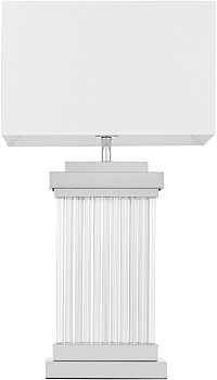 Интерьерная настольная лампа Lumina Deco LDT 310 CHR+WT