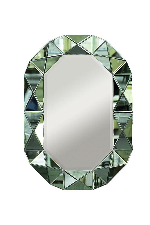 Зеркало в зеленой зеркальной раме Garda Decor KFG079