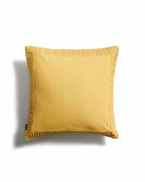Чехол для подушки Luadia из желтого хлопка с плиссировкой, 50 x 50 см La Forma 481251