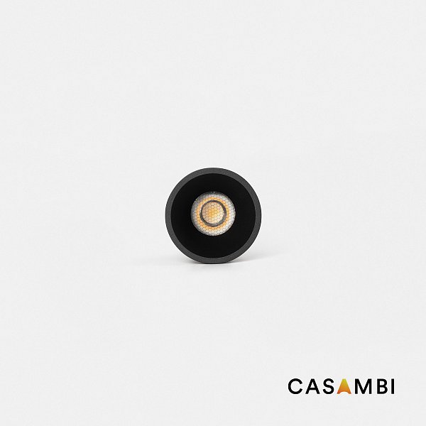 Tulipa Черный встраиваемый даунлайт 7W 36° 3000K CRI90 Casambi Faro