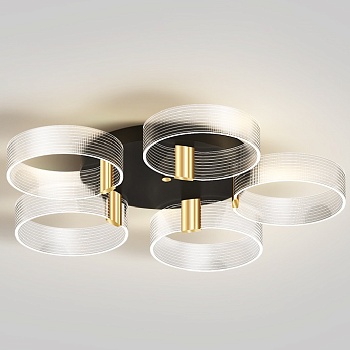 Потолочная светодиодная люстра SENSE C RINGS by ImperiumLoft