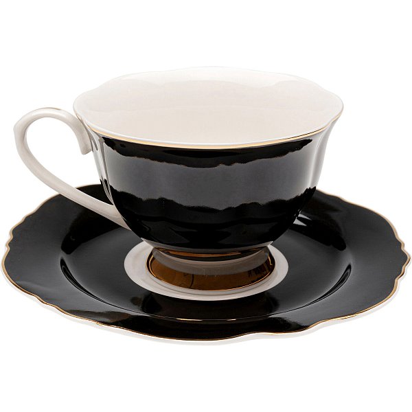 Чашка кофейная Harlequin Black (2/part) KARE 56996