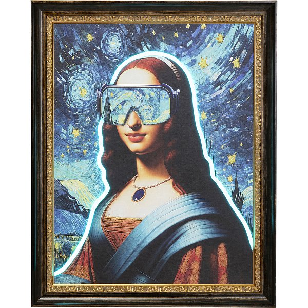 Картина LED Art Lady 80x100cm KARE 57155