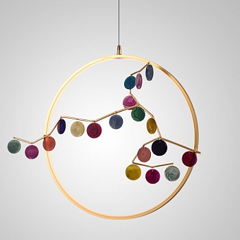 Подвесной светильник AGATE 10 multicolour D33 by ImperiumLoft