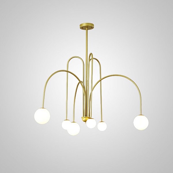 Потолочная люстра DAY L6 D100 Gold by ImperiumLoft