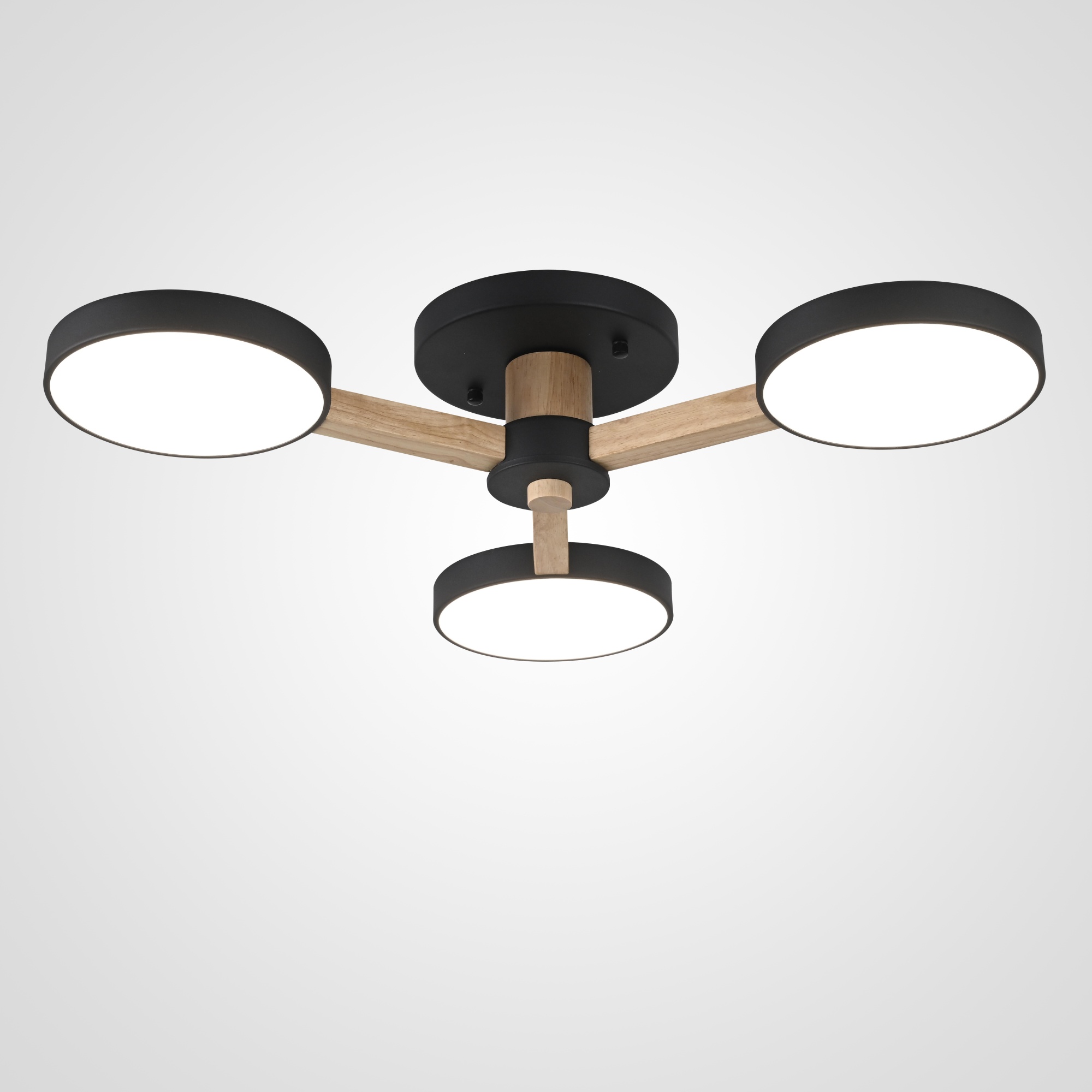 Потолочная люстра TURNA 3 Black by ImperiumLoft