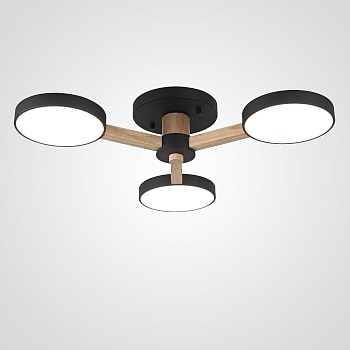 Потолочная люстра TURNA 3 Black by ImperiumLoft