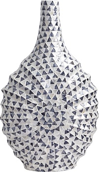 Ваза декоративная с отделкой раковинами устриц Glasar 67-029