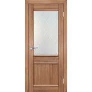 Межкомнатная дверь Graf ТЕХНО-702 Сатинат, контурный полимер б-цв. рис. Ромб Миндаль (1900 х 600)