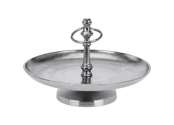 Подставка для закусок металлическая хром Garda Decor A98021700