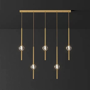 Подвесной светильник SOCRATES COMBO L80 Brass by ImperiumLoft