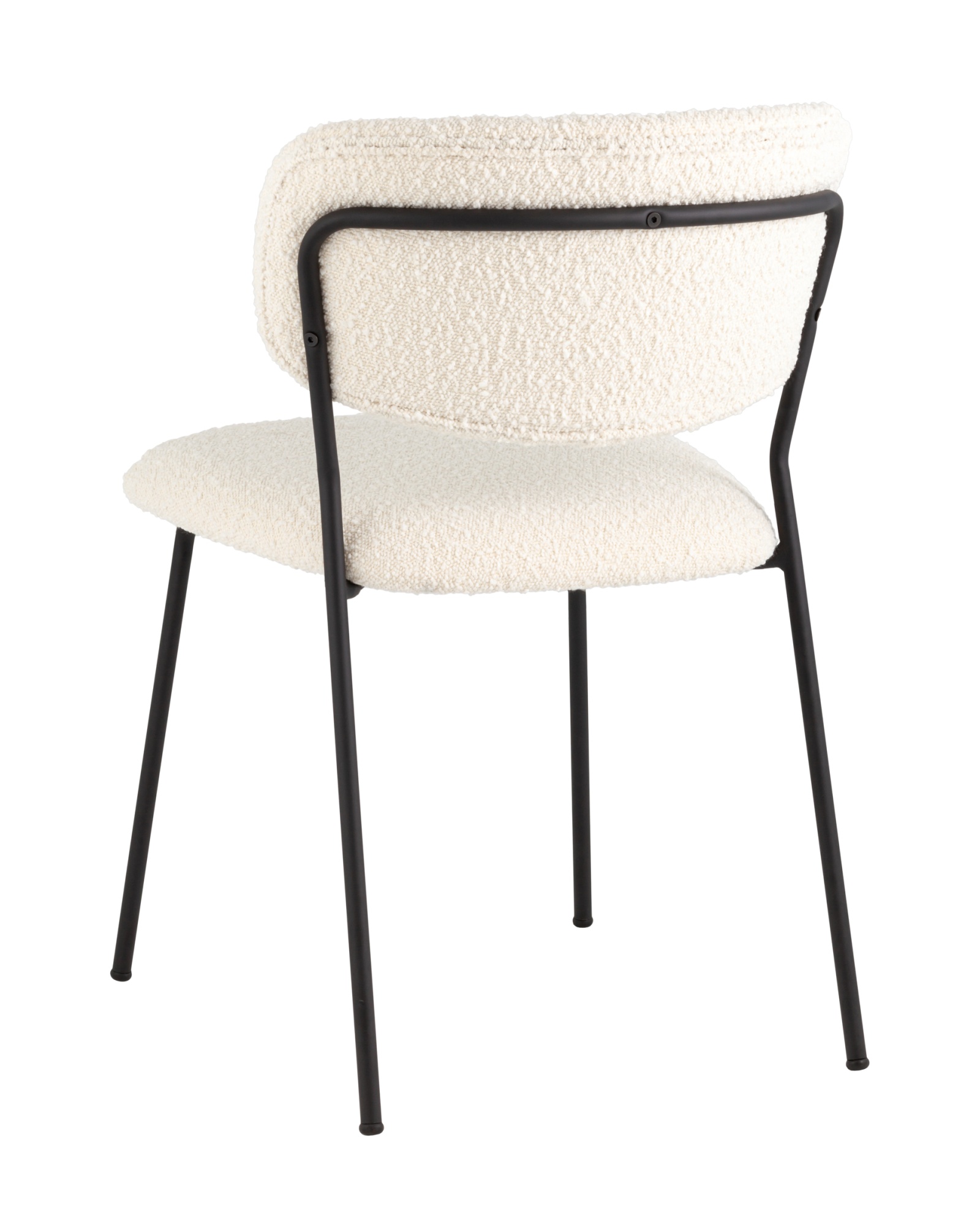 Стул Кэрол без подлокотников букле белый Stool Group