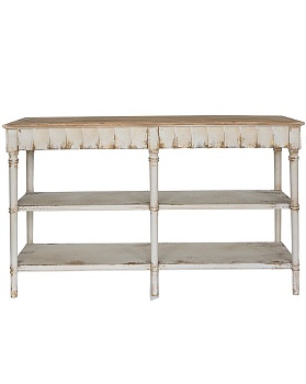 Консоль пристенная Прованс, с -мя полками Glasar D7231