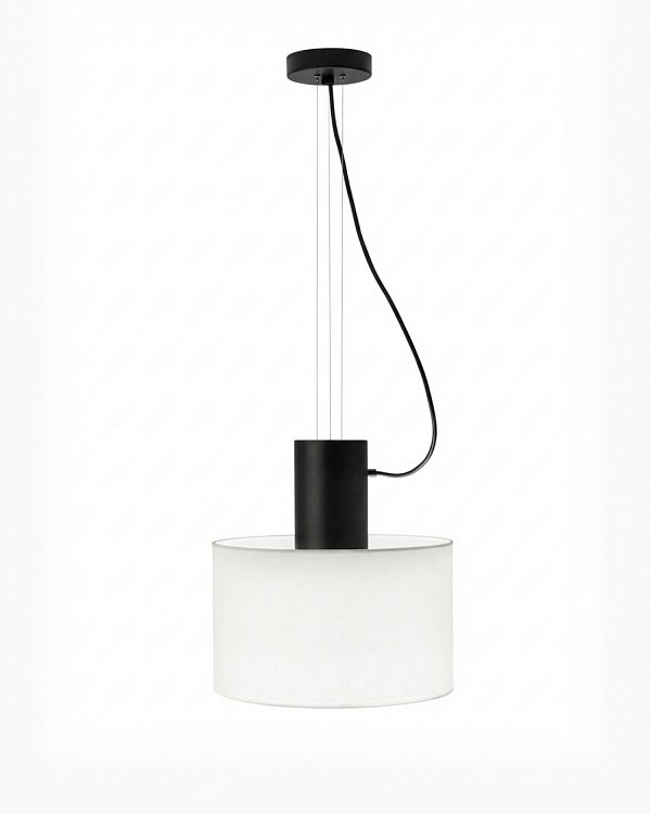 Чёрный подвесной светильник Дензел Louvre Home P7852PA