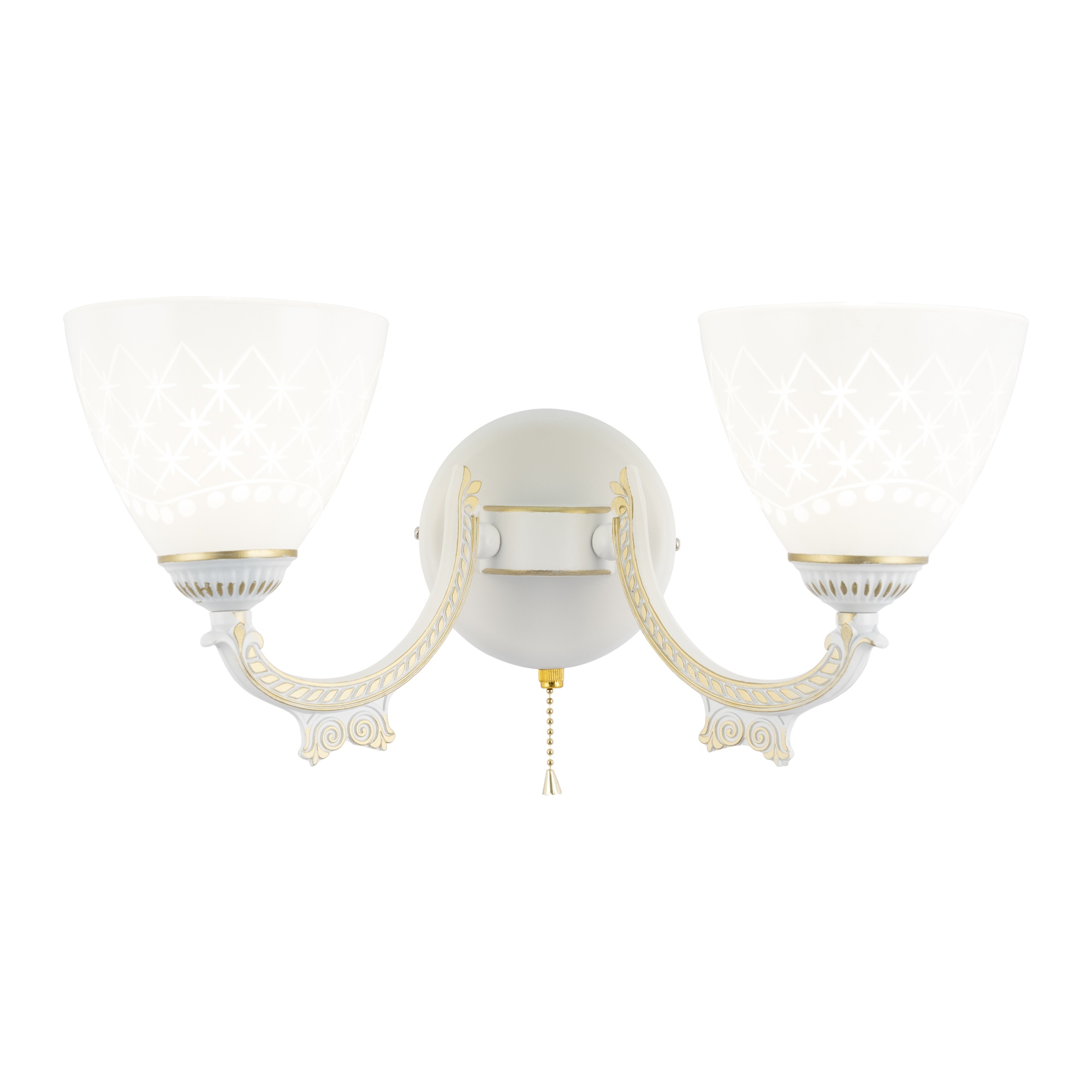 Бра с плафонами 343837/2W WT+G Arte Milano