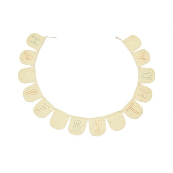 Гирлянда из белых и желтых лент Vilka 100% хлопок 250 см La Forma (ex Julia Grup)