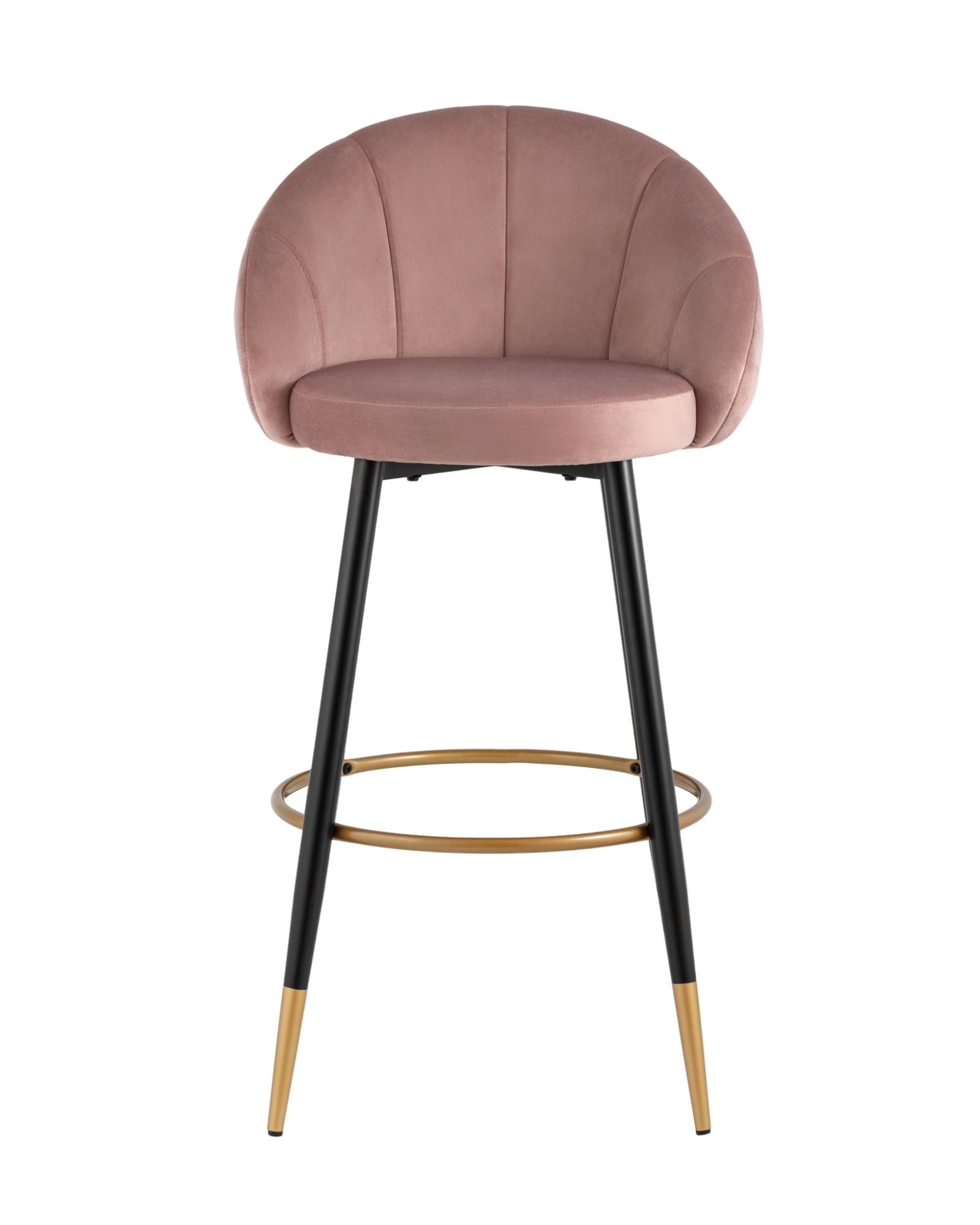 Стул барный Наоми велюр розовый Stool Group