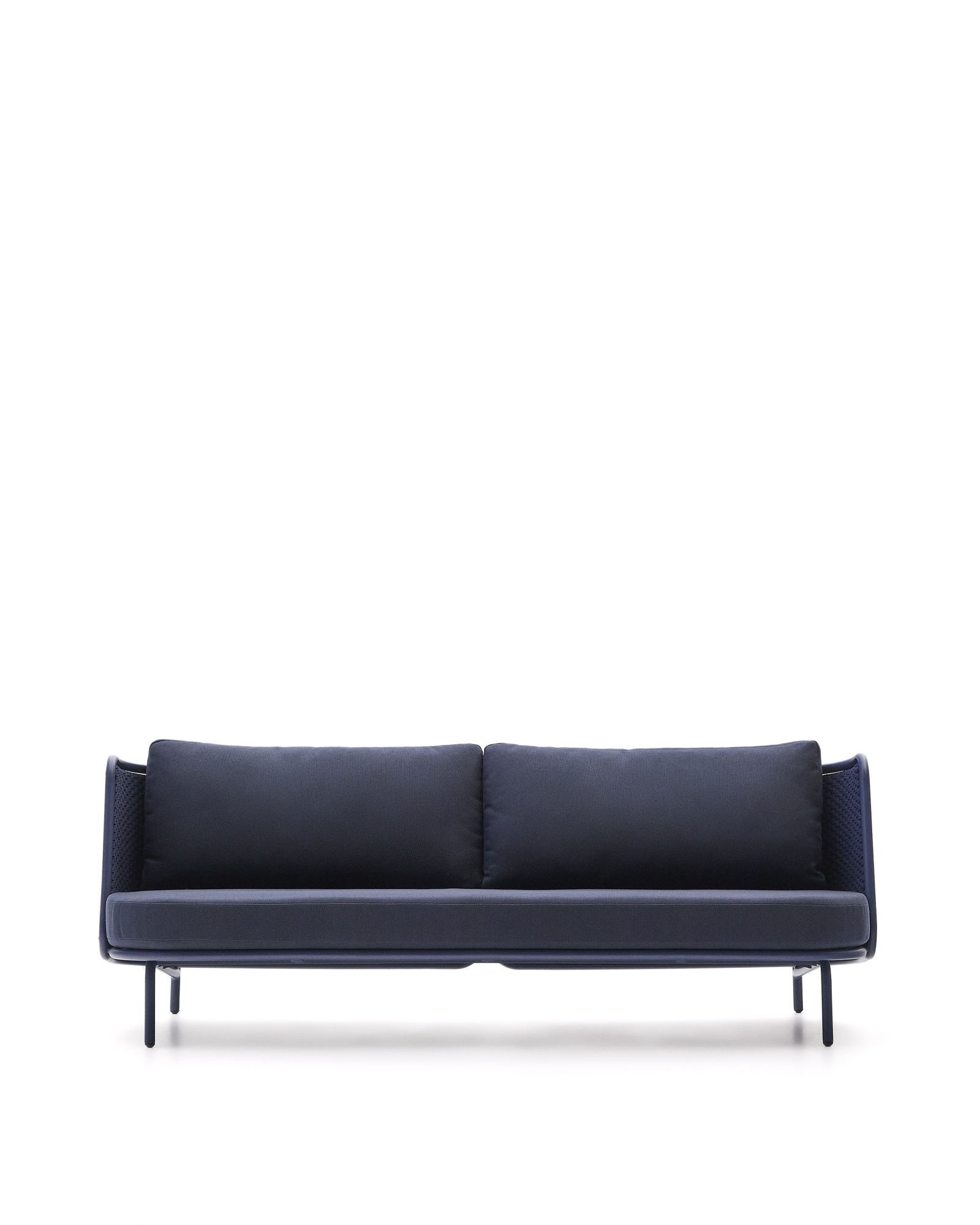 Уличный 3-местный диван Sedalis из алюминия и синей веревки 210 см La Forma (ex Julia Grup)